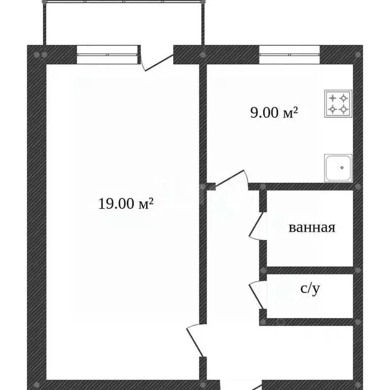 1-к кв. Воронежская область, Воронеж ул. 9 Января, 233/12 (38.3 м) - Фото 2