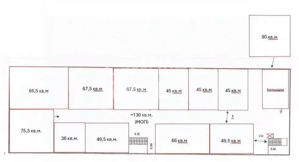 Склад в Москва 4-й Рощинский проезд, 20С3 (45 м) - Фото 2