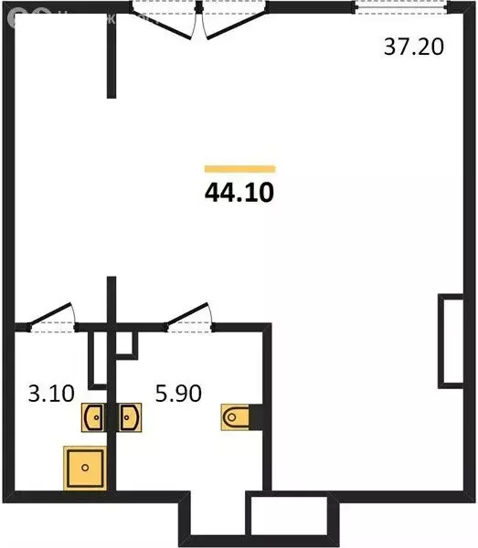 Офис (44.1 м) - Фото 0