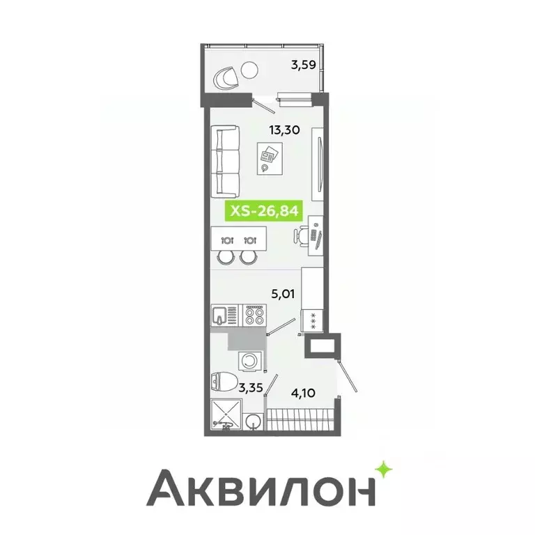 Студия Ленинградская область, Всеволожский район, Заневское городское ... - Фото 0