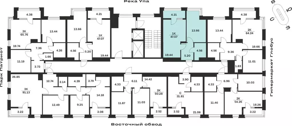 1-к кв. Тульская область, Тула городской округ, с. Осиновая Гора, ... - Фото 2