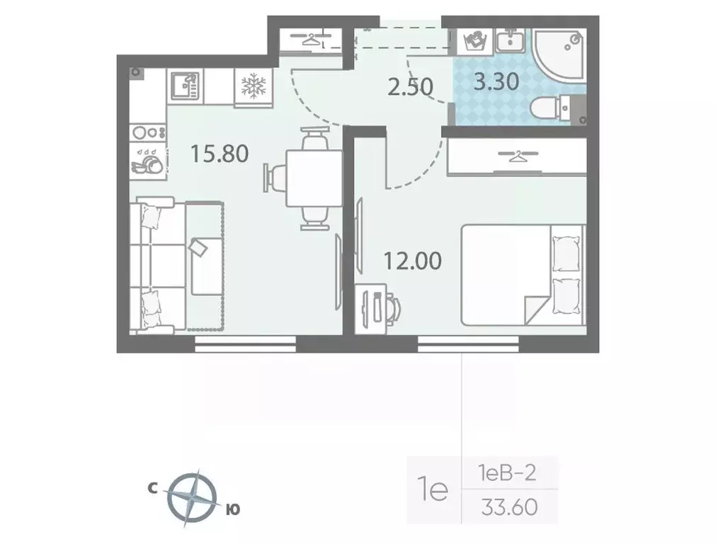 1-к кв. Ленинградская область, Всеволожское городское поселение, пос. ... - Фото 1