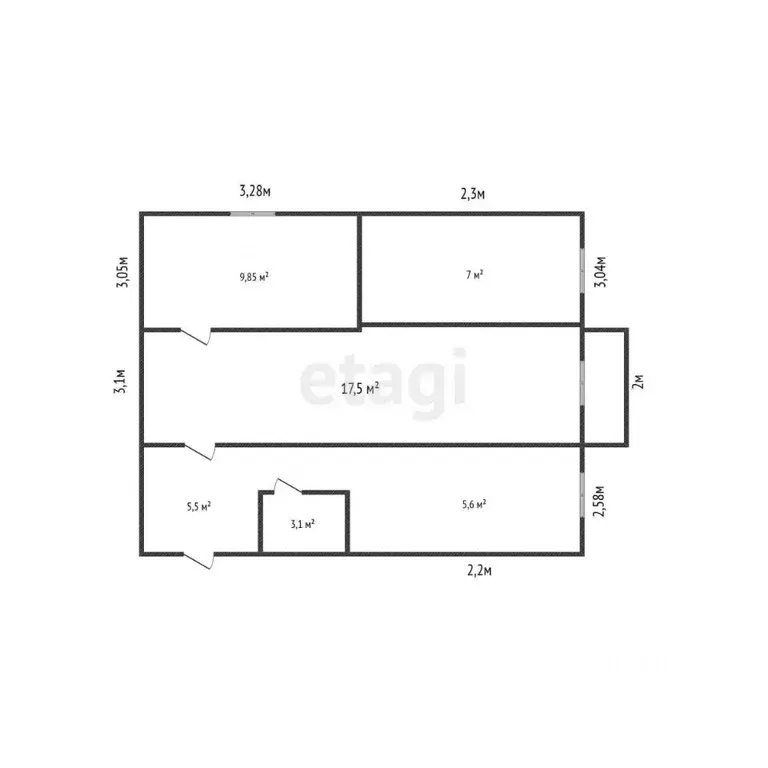 3-к кв. Дагестан, Махачкала просп. Гамидова, 30Б (50.0 м) - Фото 2