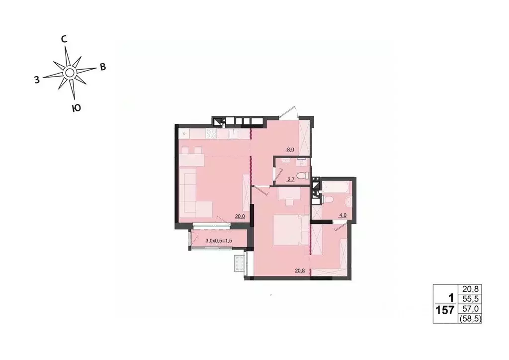 1-к кв. Удмуртия, Ижевск ул. Леваневского (57.0 м) - Фото 0