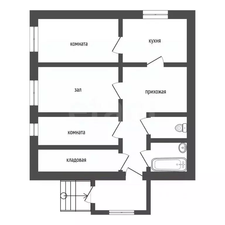 3-к кв. Вологодская область, Вологда ул. Рубцова, 12 (60.0 м) - Фото 2