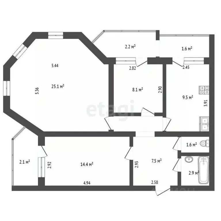 3-к кв. Белгородская область, Белгородский район, Дубовское с/пос, ... - Фото 0