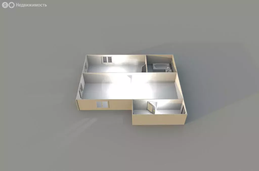 2-комнатная квартира: Южно-Сахалинск, улица Солнечного Света, 4 (59 м) - Фото 1