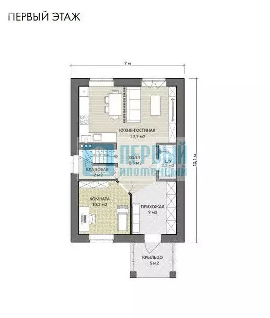 Дом в Медведевский район, Руэмское сельское поселение, деревня ... - Фото 2