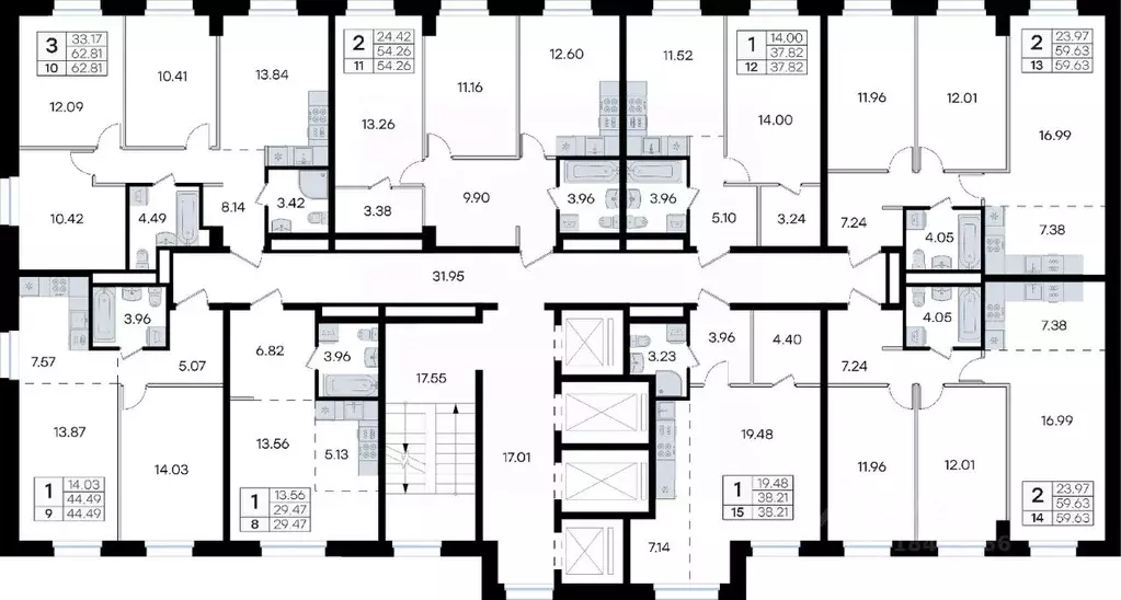 1-к кв. Приморский край, Владивосток ул. Тухачевского, 80 (37.82 м) - Фото 2