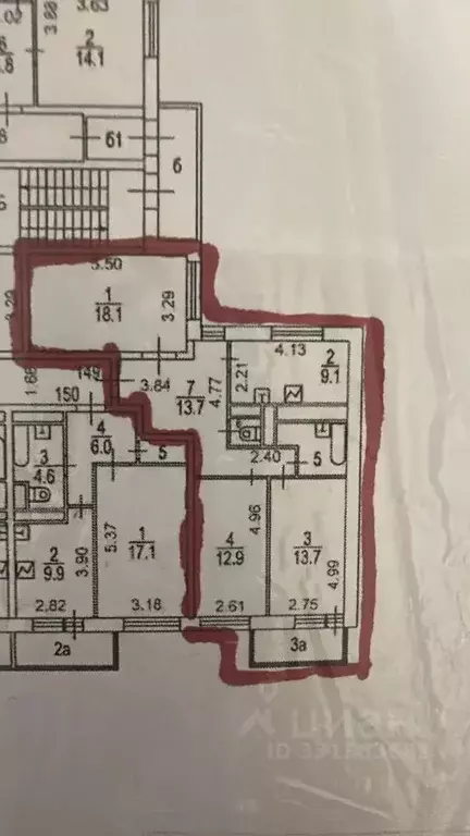 3-к кв. Москва ул. Удальцова, 17к2 (78.0 м) - Фото 2