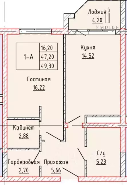 1-к кв. Чеченская республика, Грозный просп. В.В. Путина, 3 (49.3 м) - Фото 0