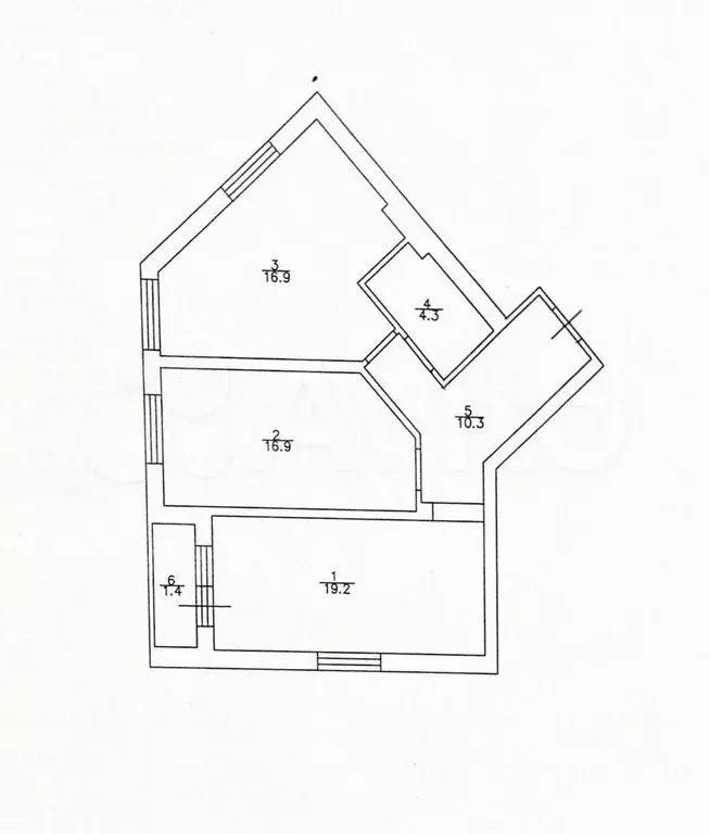 2-к. квартира, 67,6 м, 1/3 эт. - Фото 0