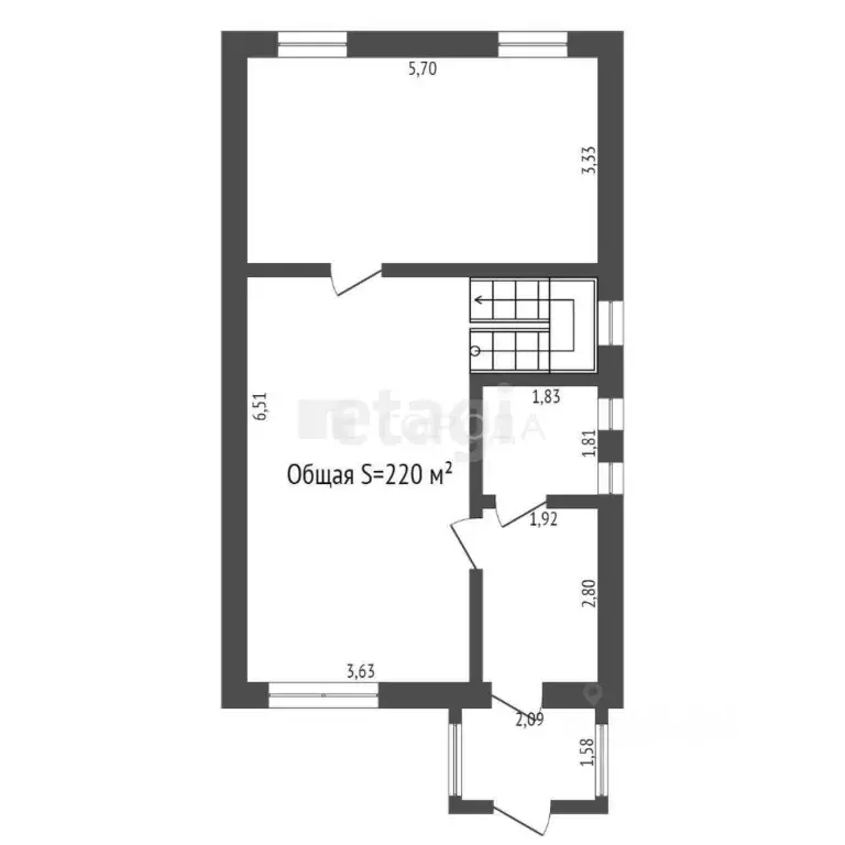 Дом в Новосибирская область, Новосибирск Районная ул., 38 (220 м) - Фото 1