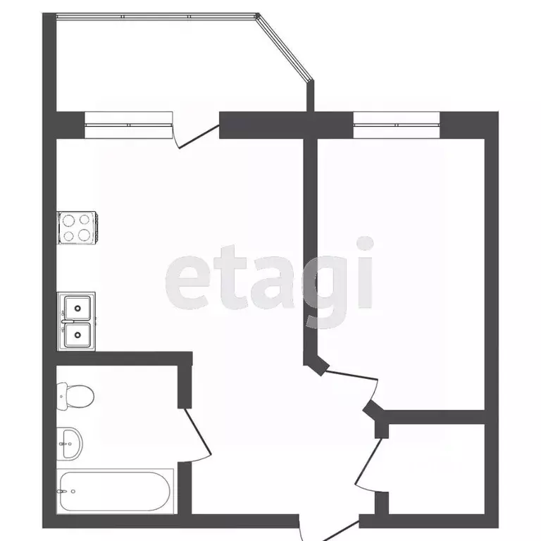 1-к кв. Тюменская область, Тюмень Войновка мкр, ул. Энергостроителей, ... - Фото 2