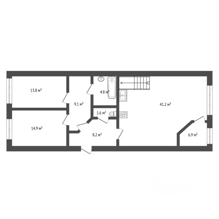 3-к кв. Тюменская область, Тюменский муниципальный округ, д. Дербыши ... - Фото 2