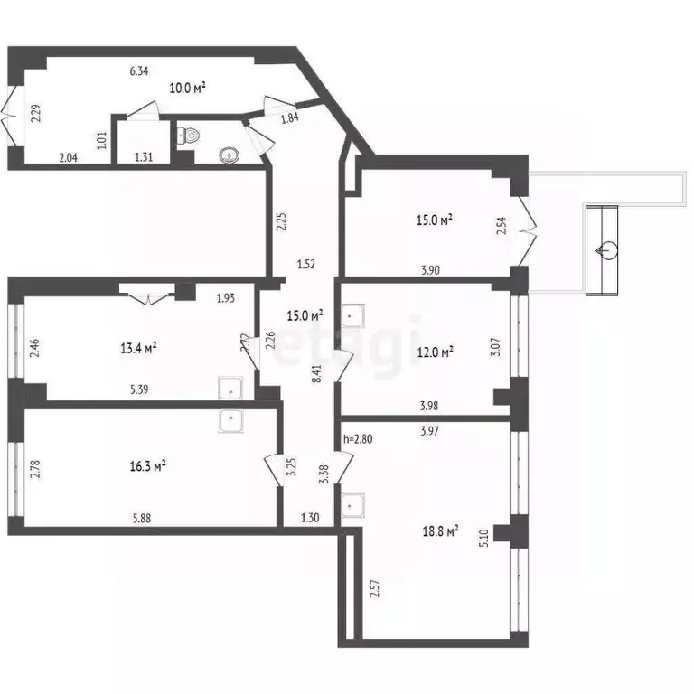 Офис в Кемеровская область, Новокузнецк ул. Ленина, 23 (102 м) - Фото 2
