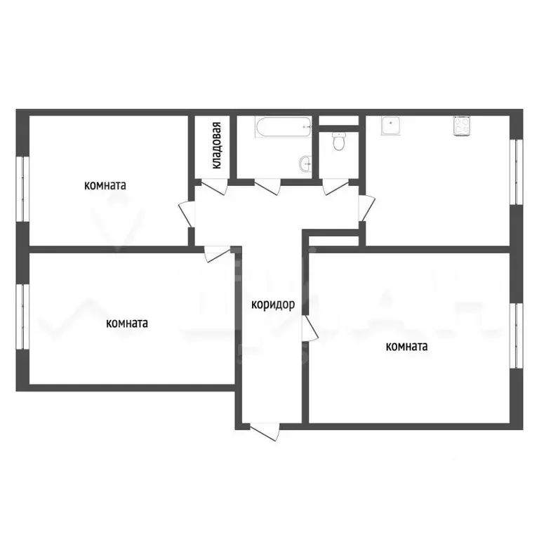 3-к кв. Иркутская область, Усть-Илимск просп. Мира, 15 (65.8 м) - Фото 2