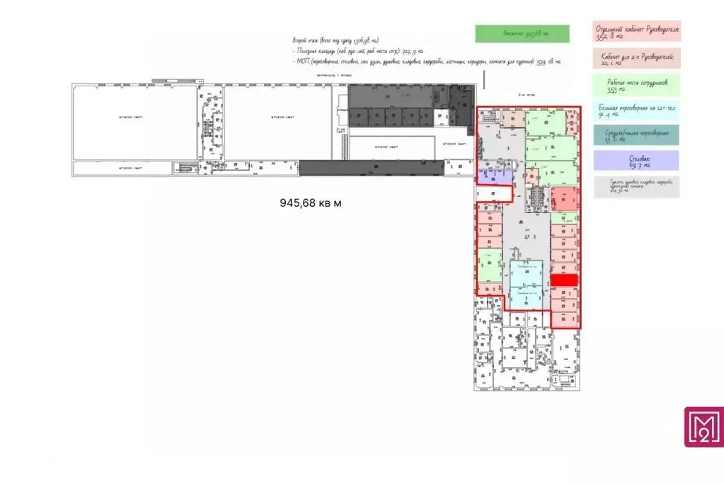 Офис в Санкт-Петербург Киевская ул., 5к3 (946 м) - Фото 2