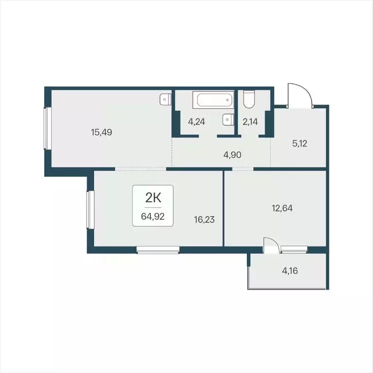 2-к кв. Новосибирская область, Новосибирский район, Мочищенский ... - Фото 1