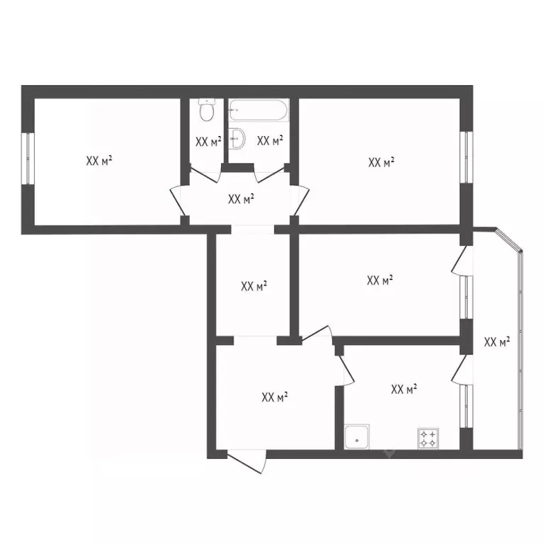 3-к кв. Тюменская область, Тюмень ул. 30 лет Победы, 14/1 (93.2 м) - Фото 2