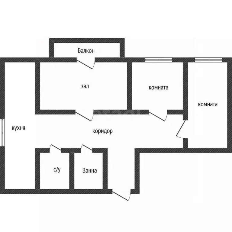 3-к кв. Тверская область, Конаково ул. Баскакова, 33 (65.9 м) - Фото 1