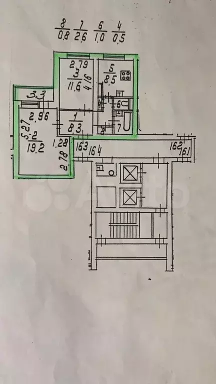 2-к. квартира, 52,5 м, 8/12 эт. - Фото 0