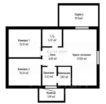 Дом в Новосибирская область, Мошковский район, пос. Октябрьский Лесная ... - Фото 2