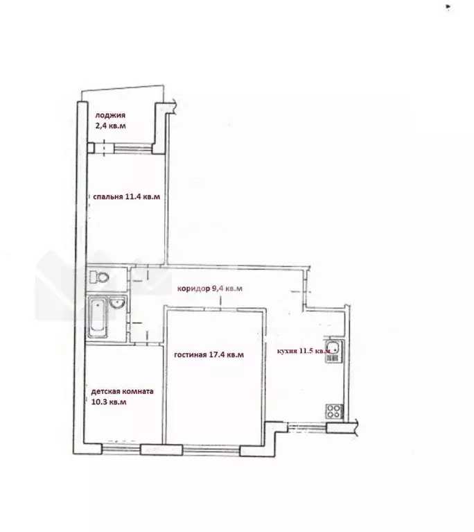3-к кв. Омская область, Омск Московка-2 мкр, ул. Ярослава Гашека, 24 ... - Фото 2