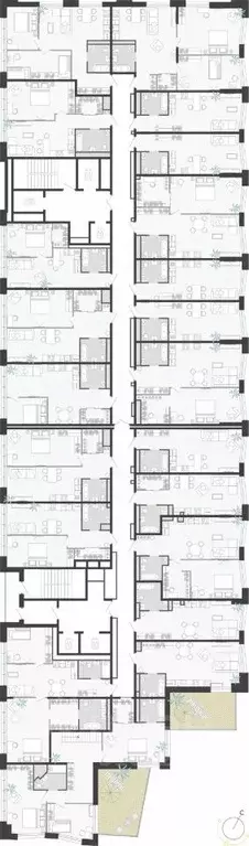 Студия Приморский край, Владивосток ул. Нейбута (43.42 м) - Фото 1