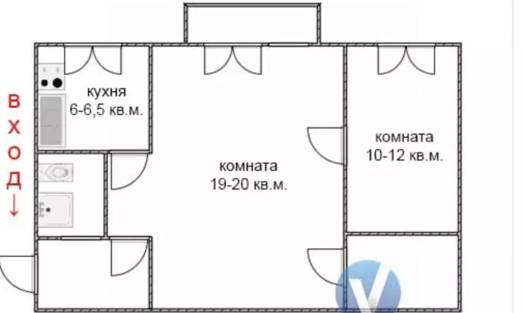 2-к кв. Краснодарский край, Краснодар Славянский мкр, ул. Славянская, ... - Фото 0
