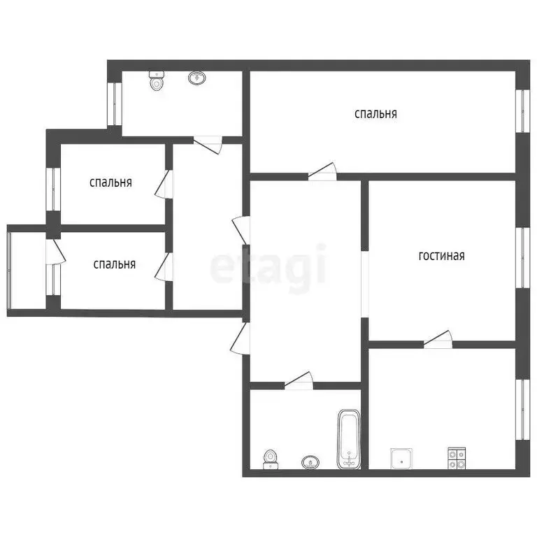 4-комнатная квартира: Тамбов, Советская улица, 64А (98.9 м) - Фото 0