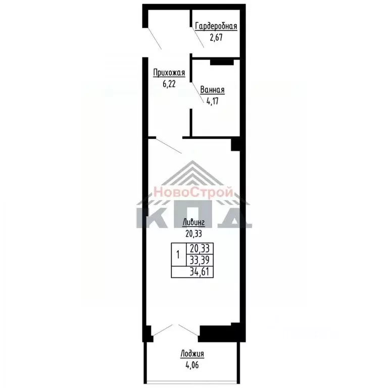 1-к кв. Омская область, Омск ул. Фрунзе (35.0 м) - Фото 1