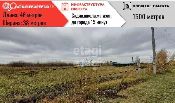 Участок в Волково, Переселенческая улица (15 м) - Фото 1