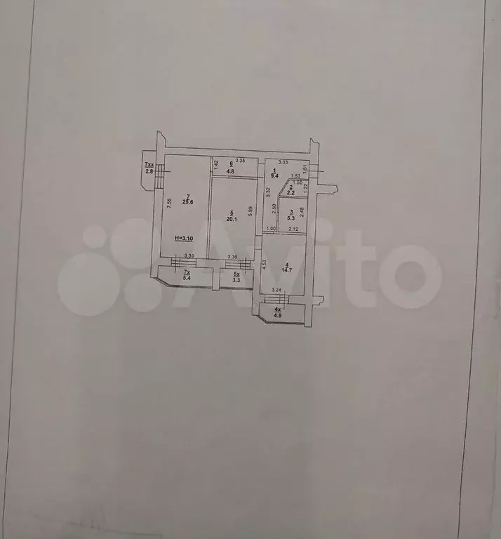 3-к. квартира, 99 м, 14/17 эт. - Фото 0
