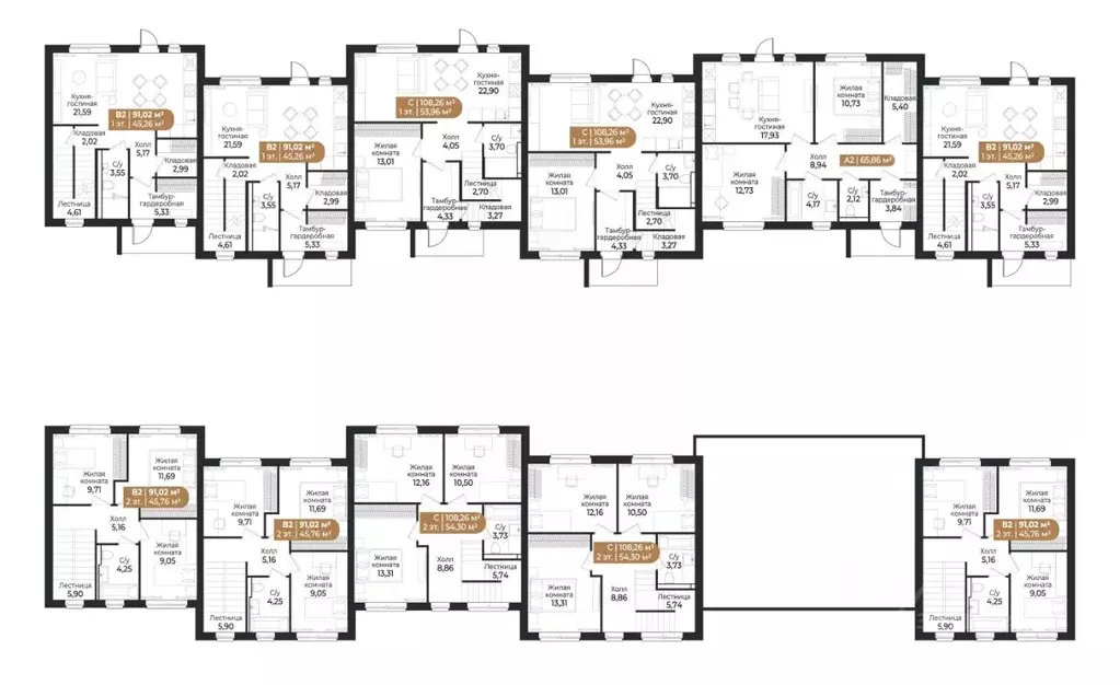Таунхаус в Ленинградская область, Всеволожск ш. Южное (91 м) - Фото 2