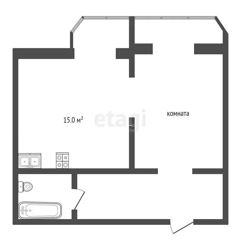 1-комнатная квартира: Протвино, Южная улица, 3 (54 м) - Фото 1