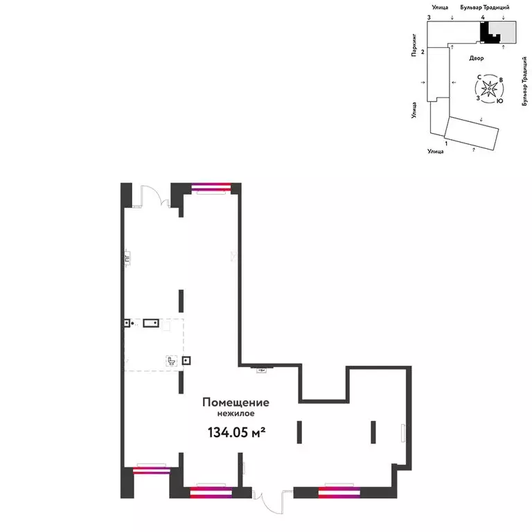 Торговая площадь (134.05 м) - Фото 2