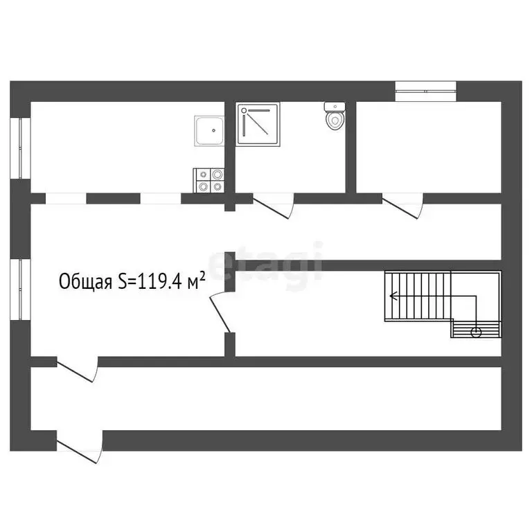 Дом в Прокопьевск, улица Кочеткова (119.4 м) - Фото 0