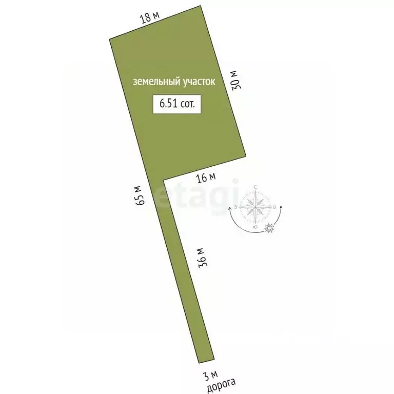 Участок в Тюменская область, Тюменский муниципальный округ, с. Каменка ... - Фото 1