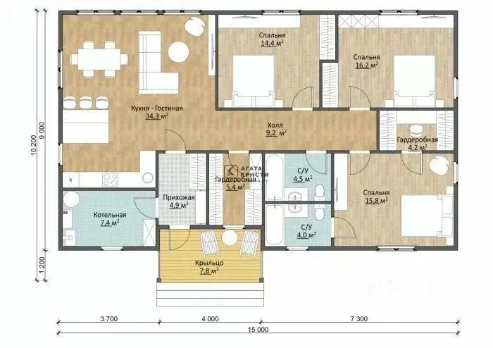 Дом в Московская область, Павловский Посад ул. Семейная, 11 (128 м) - Фото 2