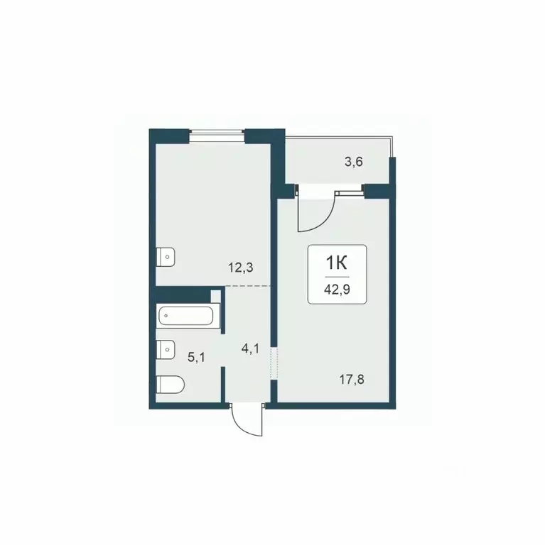 1-к кв. Новосибирская область, Новосибирск Цветной бульвар жилой ... - Фото 0