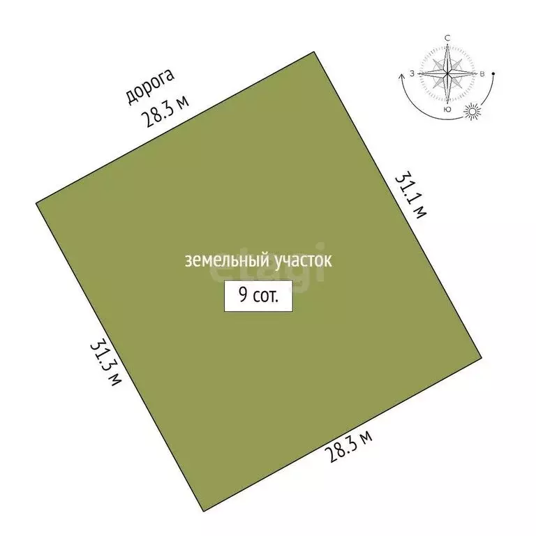 Участок в Судиславский район, Расловское сельское поселение, деревня ... - Фото 1