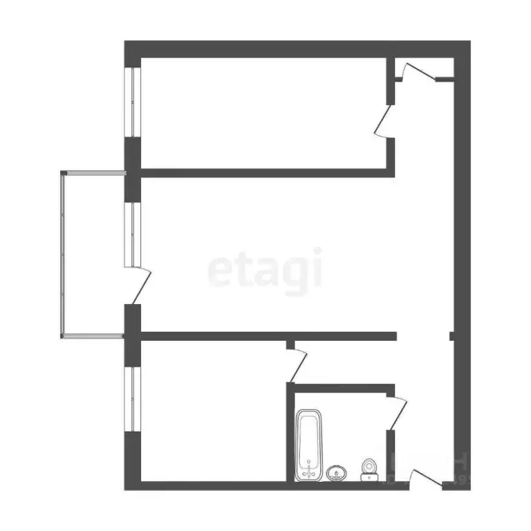 2-к кв. Бурятия, Улан-Удэ Ключевская ул., 36 (48.3 м) - Фото 1