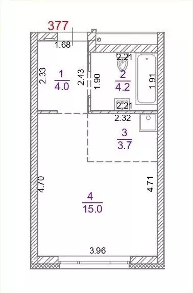 Квартира-студия: Екатеринбург, улица Фрунзе, 31/2 (27.6 м) - Фото 0
