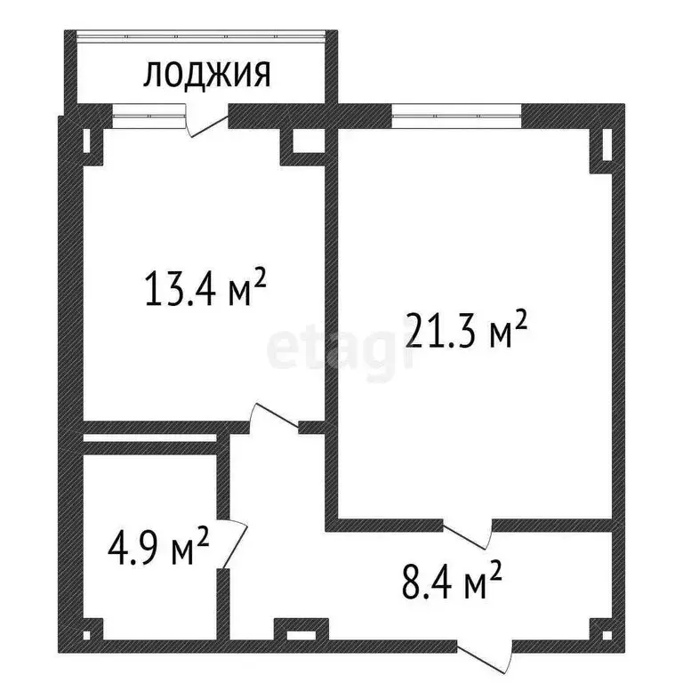 Квартира-студия: Ульяновск, улица Федерации, 130А (48 м) - Фото 2