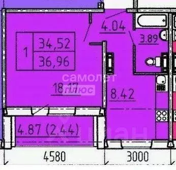 1-к кв. Алтайский край, Барнаул тракт Павловский, 305Г (34.5 м) - Фото 2