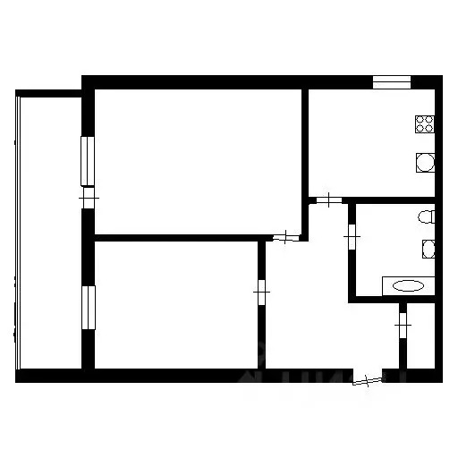 2-к кв. Башкортостан, Дюртюли ул. Седова, 21 (41.0 м) - Фото 1