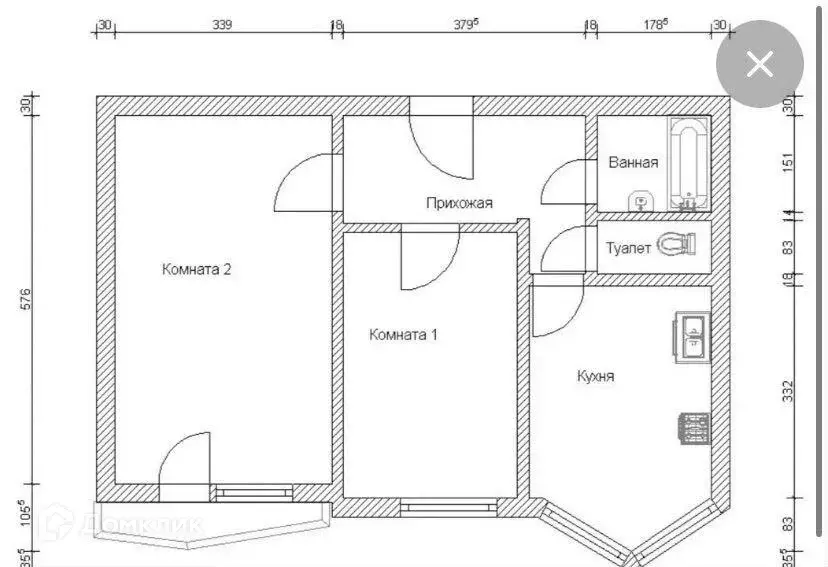 Продаётся 2-к квартира, 546 м - Фото 0