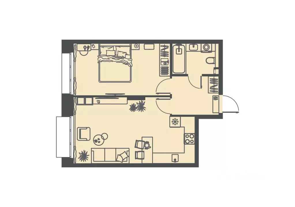 1-к кв. Пензенская область, Пенза Велларт Сити жилой комплекс (51.1 м) - Фото 2