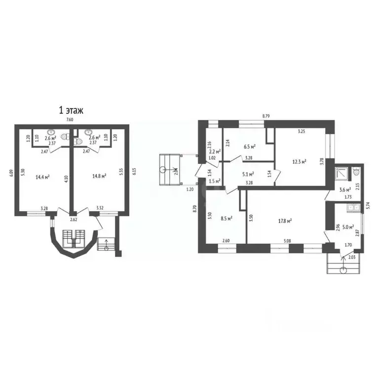 Дом в Севастополь ш. Качинское, 32А (123 м) - Фото 1
